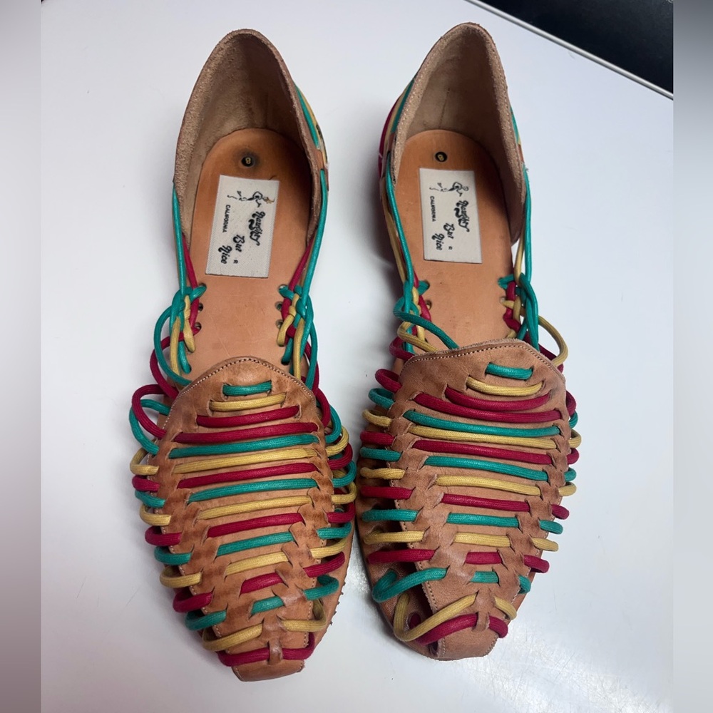Naughty but Nice California Woven Flats with Intricate Design